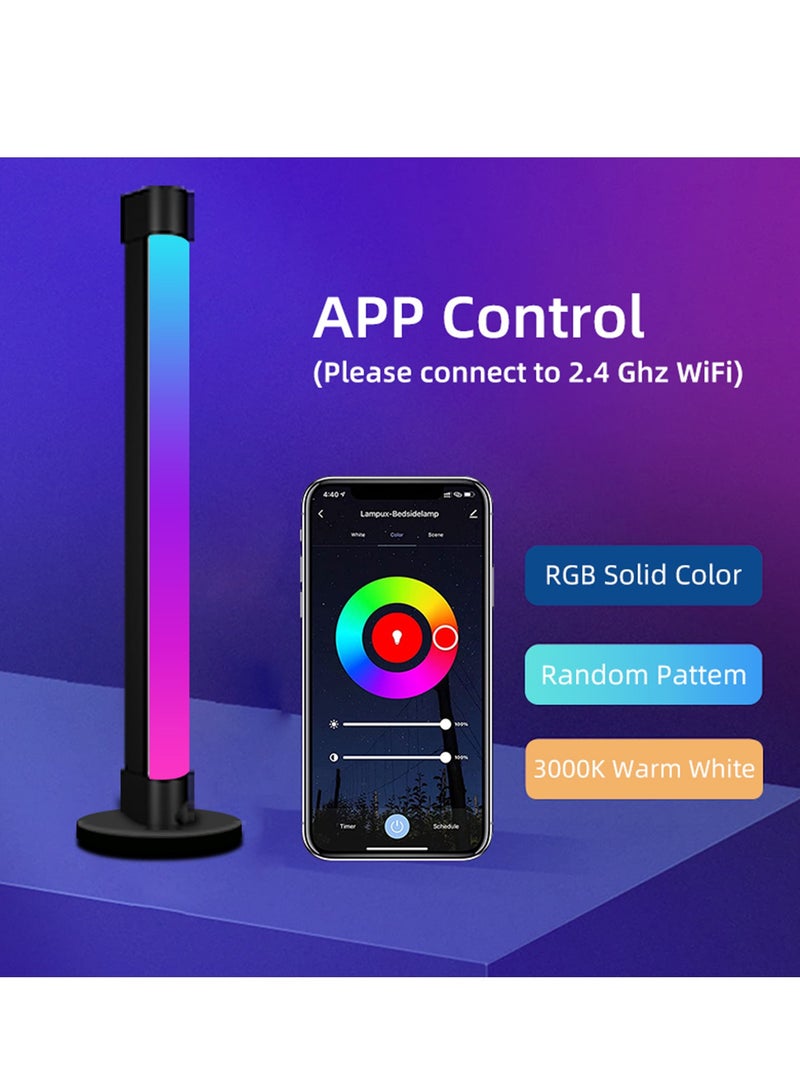 Loquat 2-Pack RGB Corner Floor Lamp APP Smart Music Sync Color Changing LED Lights - Image 5